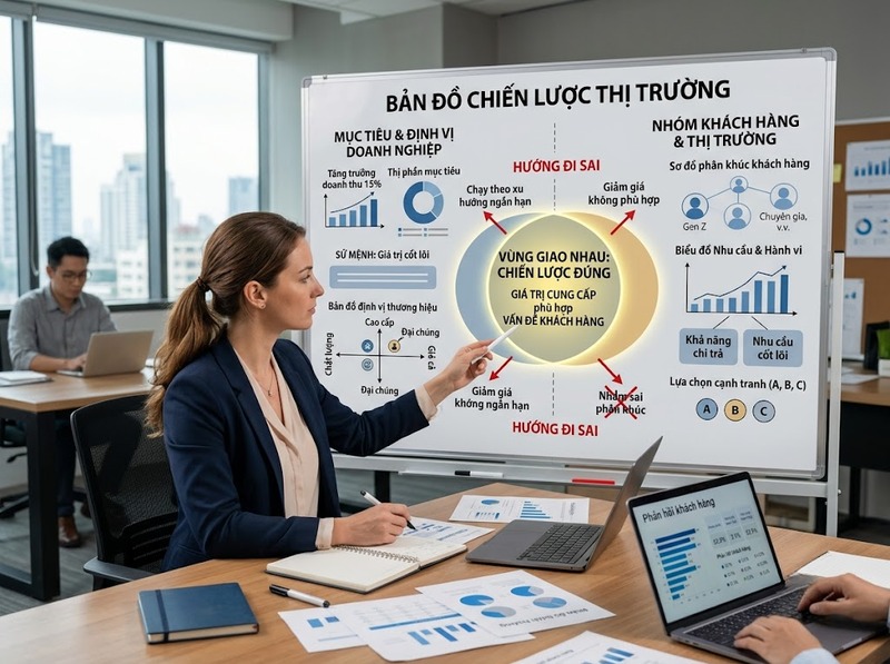 Tiêu chí lựa chọn chiến lược marketing về phù hợp, khả thi và lợi thế cạnh tranh